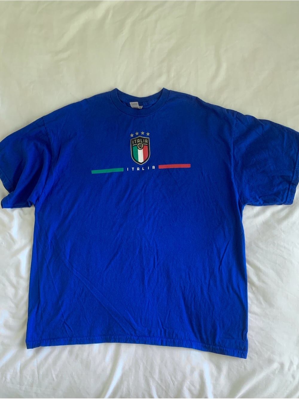 Gildan Hammer Italy Euro 2020 Champions Forza Azzurri Graphic Tee Shirt 2XL